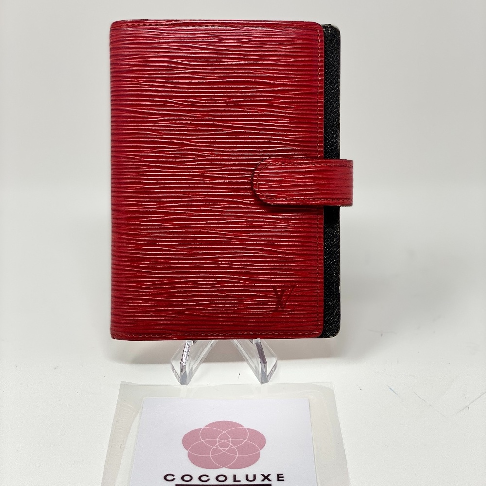Louis Vuitton Agenda Epi Red PM